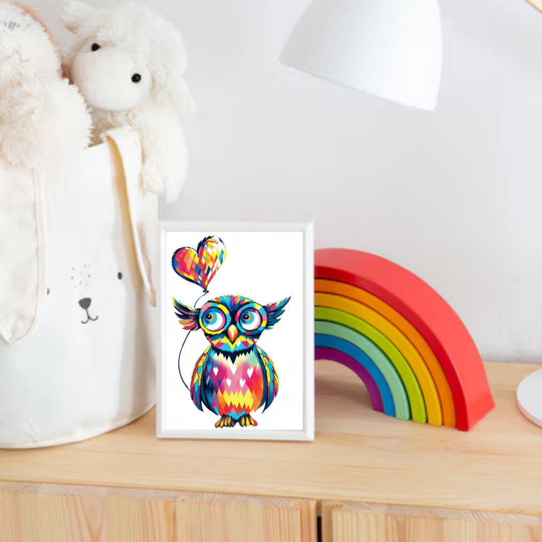 Kaleidoscope Owl Heart - Image 5