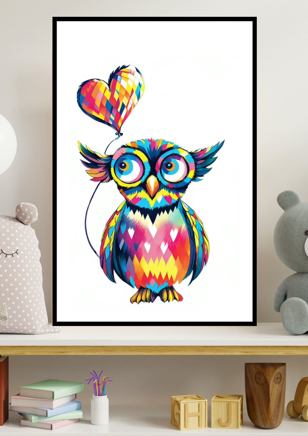 Kaleidoscope Owl Heart - Image 4