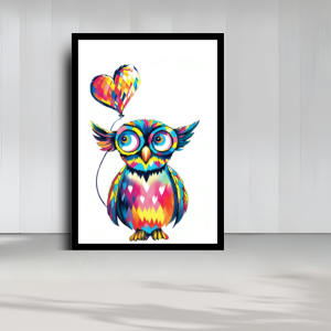 Kaleidoscope Owl Heart
