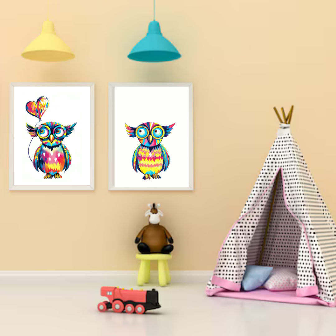 Kaleidoscope Owl - Snowy - Image 5