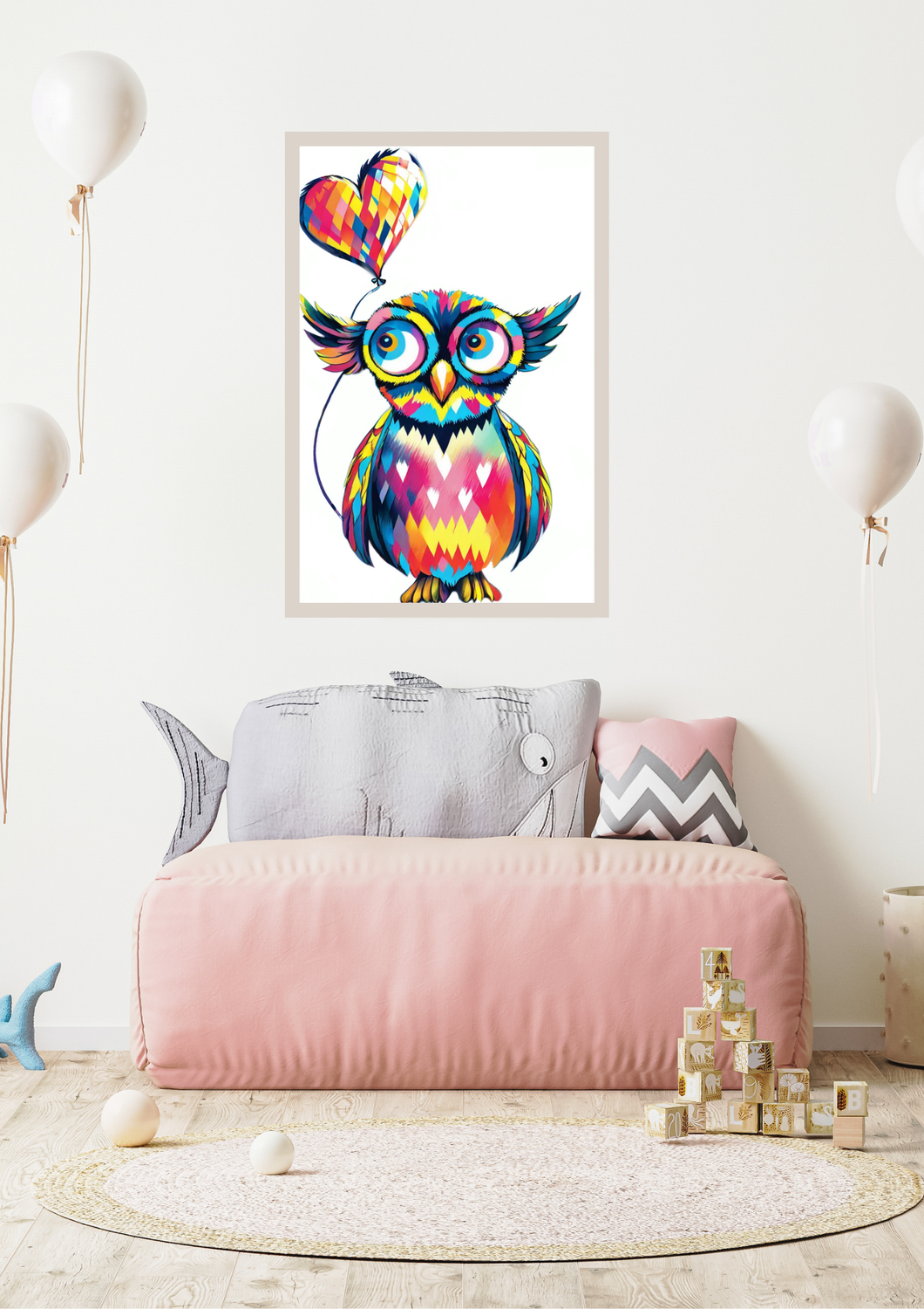 Kaleidoscope Owl Heart - Image 3