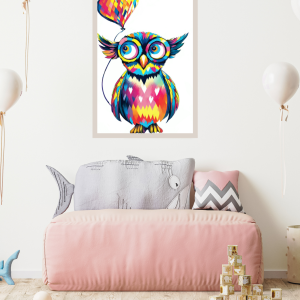 Kaleidoscope Owl Heart