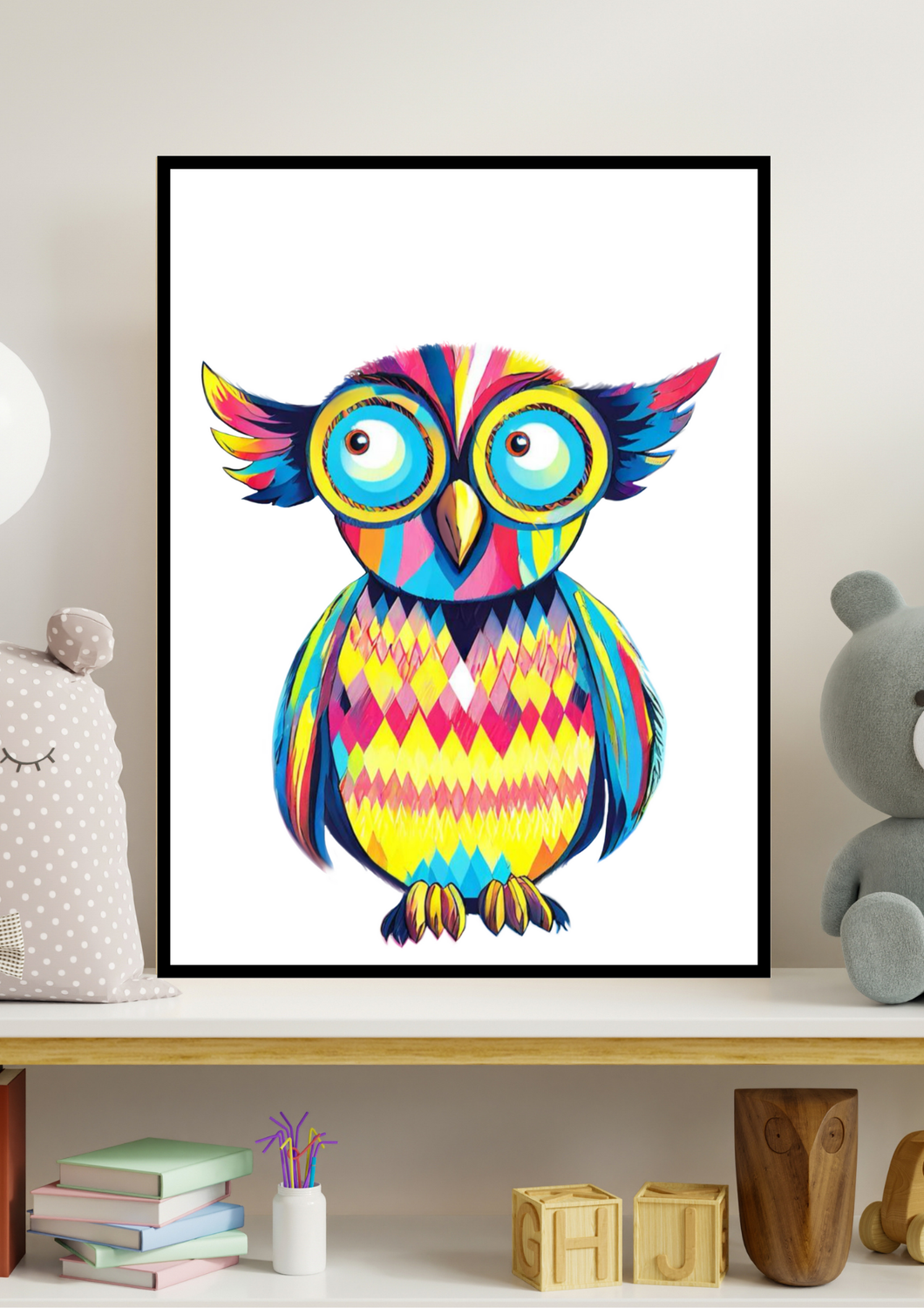 Kaleidoscope Owl - Snowy - Image 2