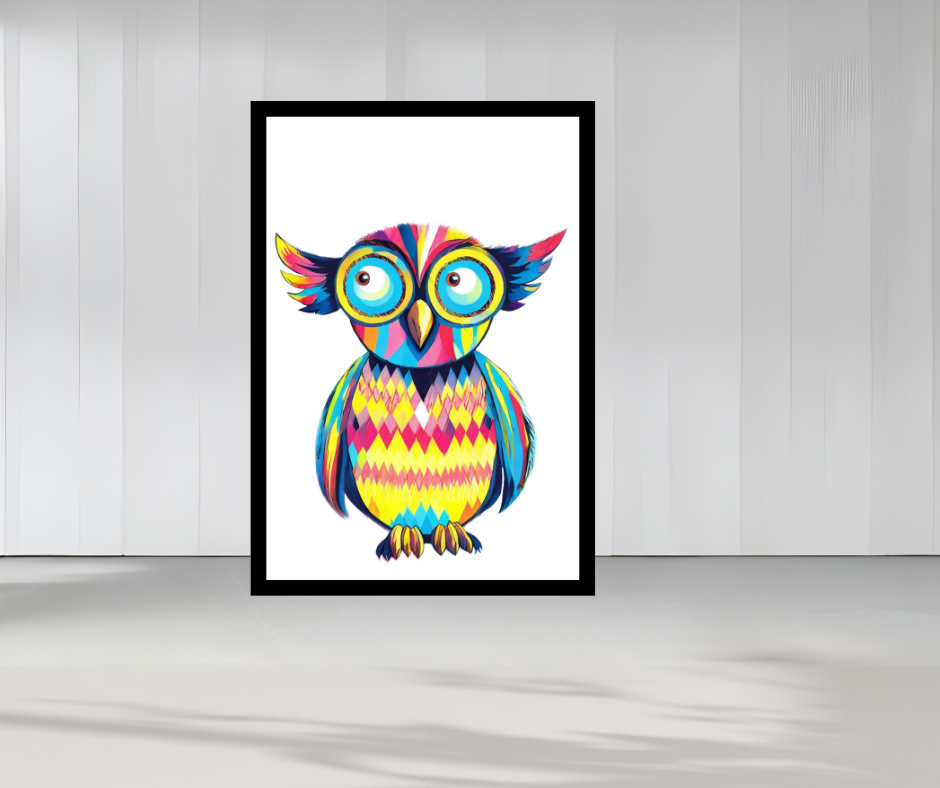 Kaleidoscope Owl - Snowy - Image 4