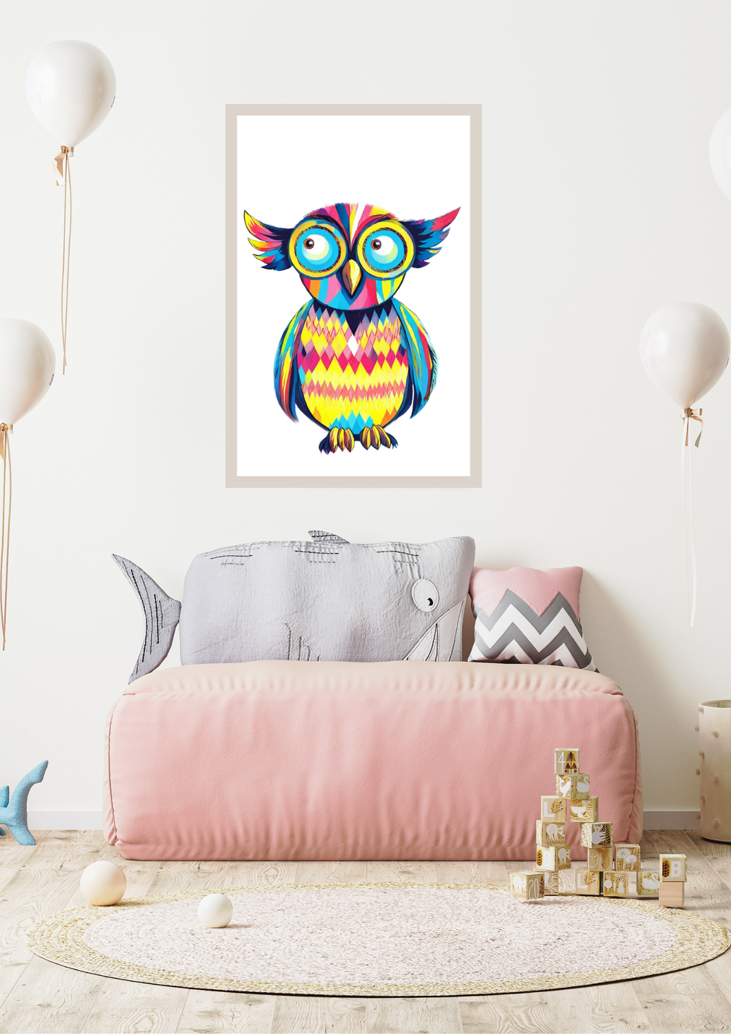 Kaleidoscope Owl - Snowy - Image 3