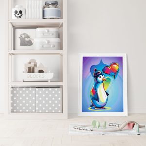 Kaleidoscope Penguin Hat