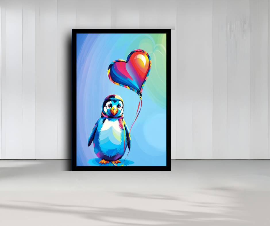 Kaleidoscope Penguin Heart - Image 4