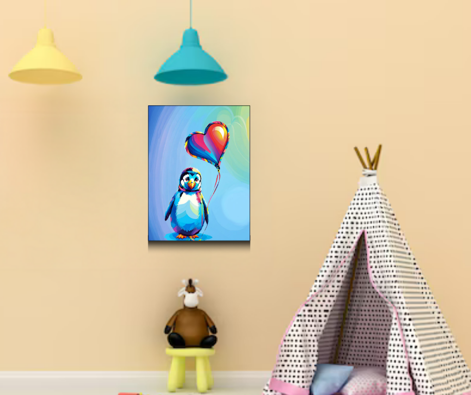 Kaleidoscope Penguin Heart - Image 2